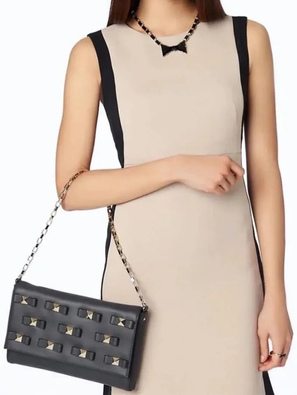✨ EUC Kate Spade ♠️ Bow Studded Shoulder Terrace Felicia Bag
